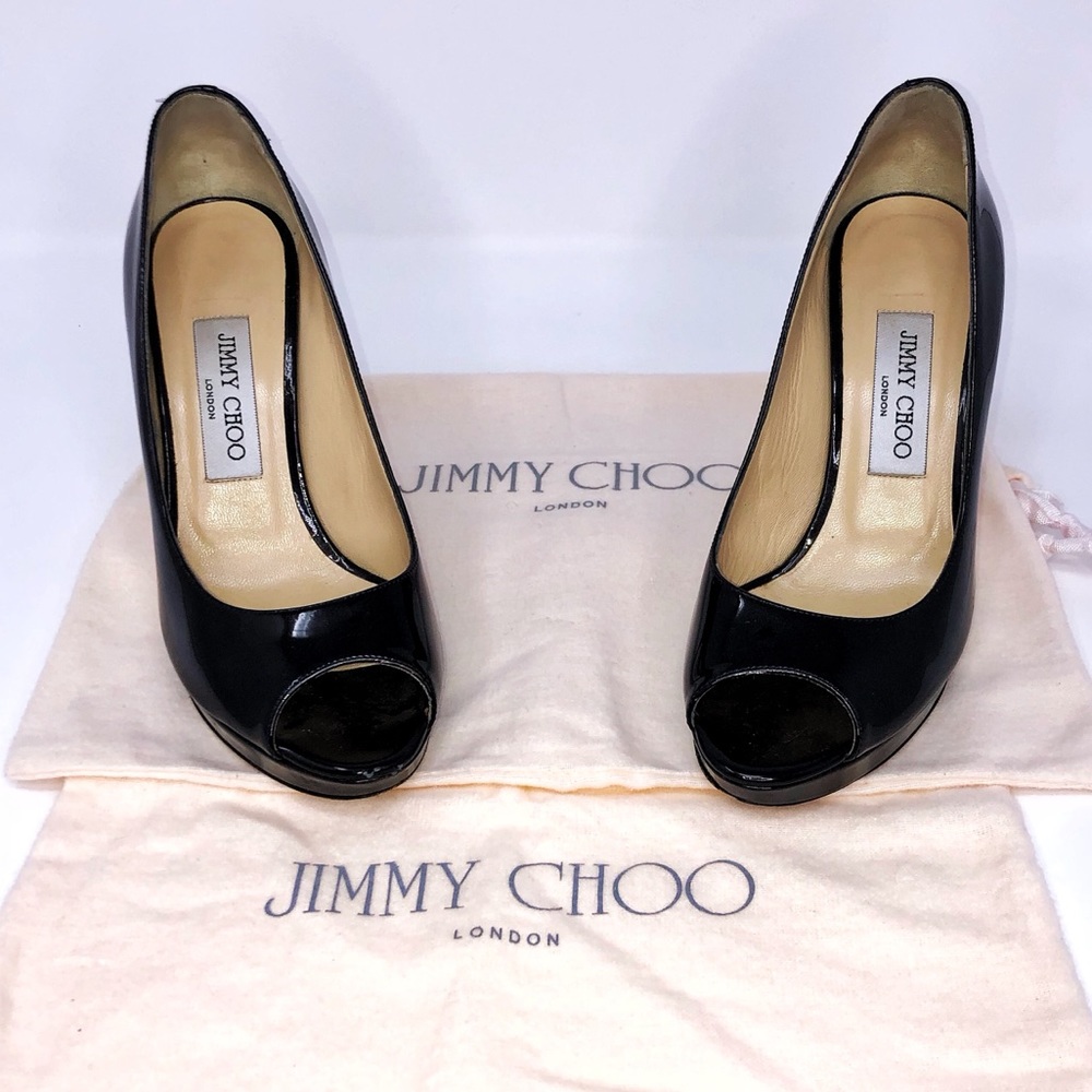 GORGEOUS | JIMMY CHOO LEATHER HIGH HEELS sz 7.5